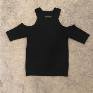 Black Cold Shoulder top